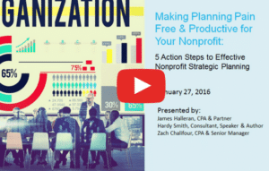 Nonprofit Planning Webinar