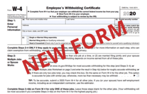 New W-4 form