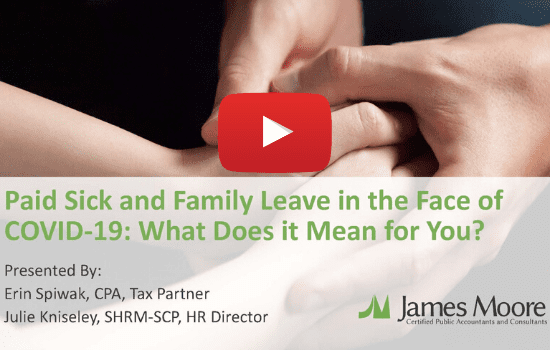 Paid Sick And Family Leave COVID 19 Webinar Featured Photo