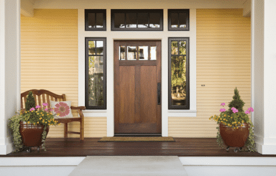 nice large front porch on home