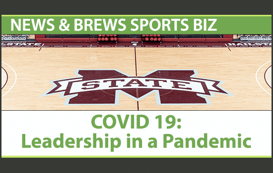 Mississippi State Logo on basketball arena floor