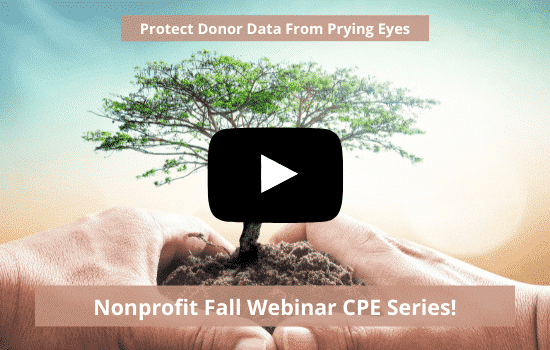 Protect Donor Data From Prying Eyes