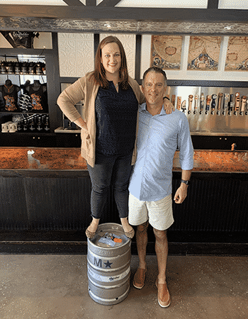 Katie and Ken on Keg