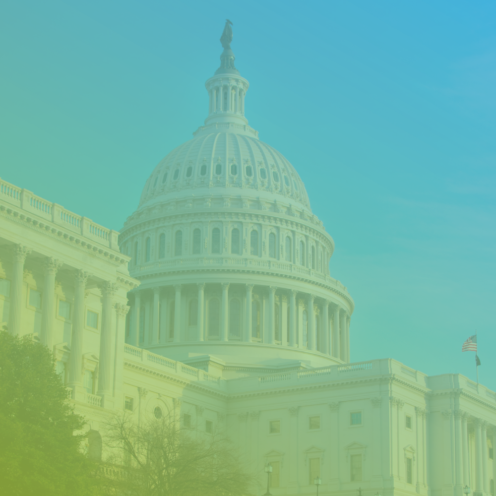 A photo of the United States Capitol building.