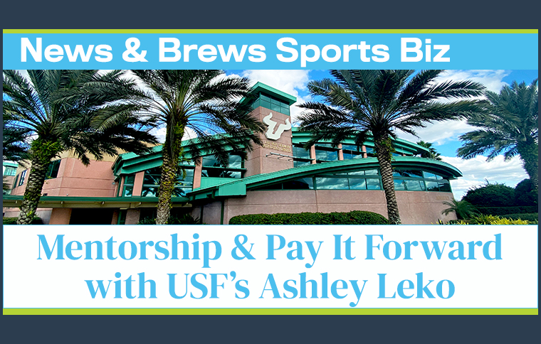 News and Brews advertisement featuring the USF Sundome and the text 
