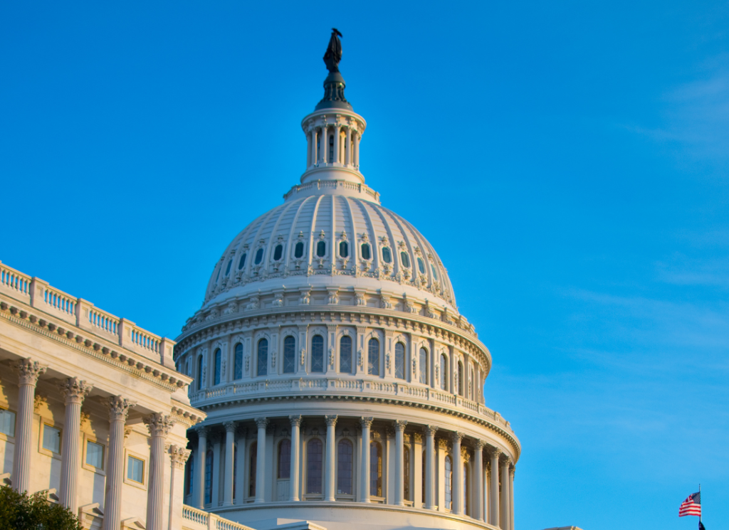 A photo of the United States capitol building in Washington, D.C.