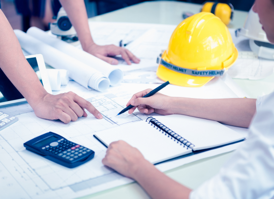 An accountant providing outsourced accounting services for a construction company.