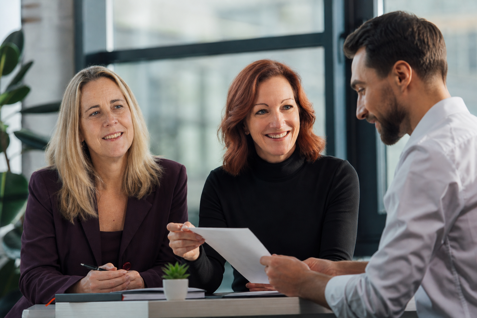 HR Professionals Meeting with Client
