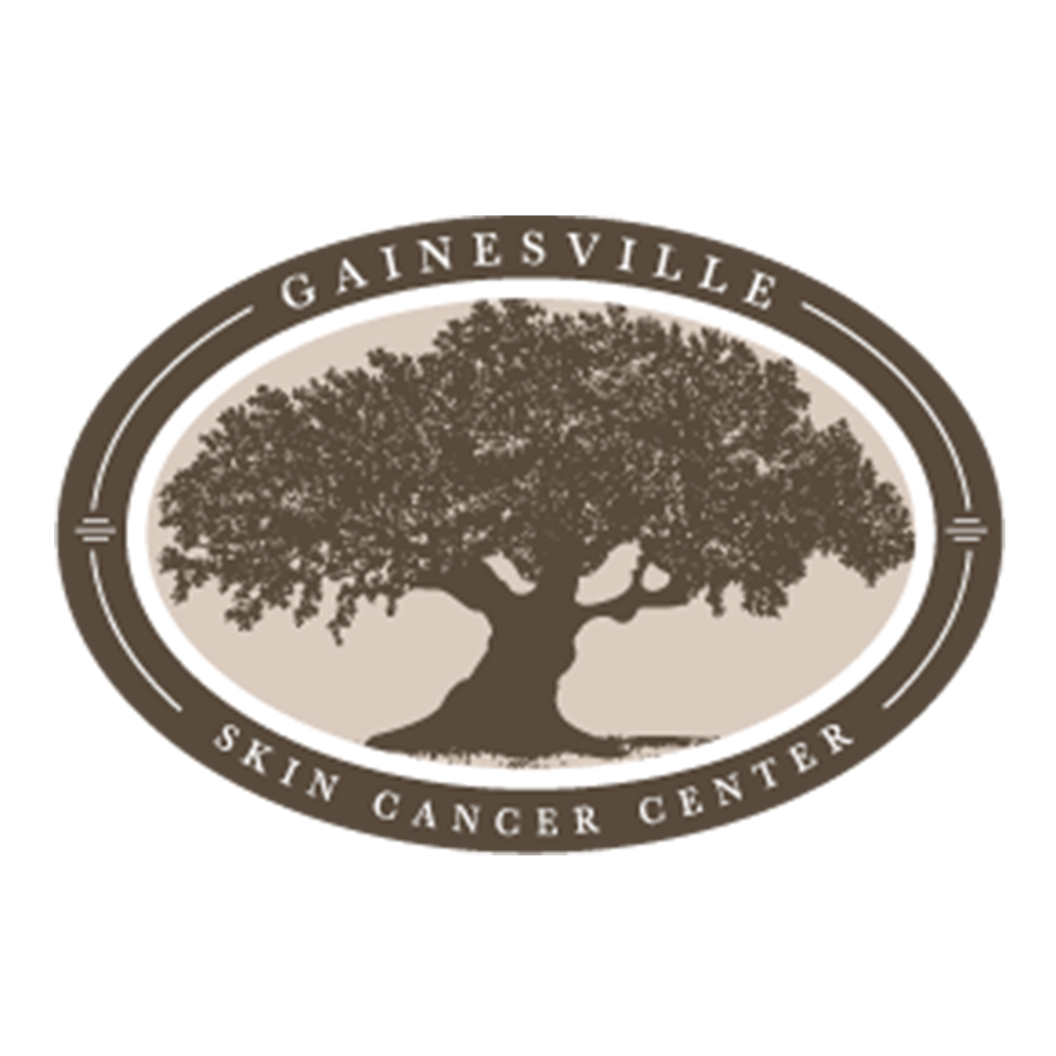 Gainesville Skin Cancer Center logo in circular form.