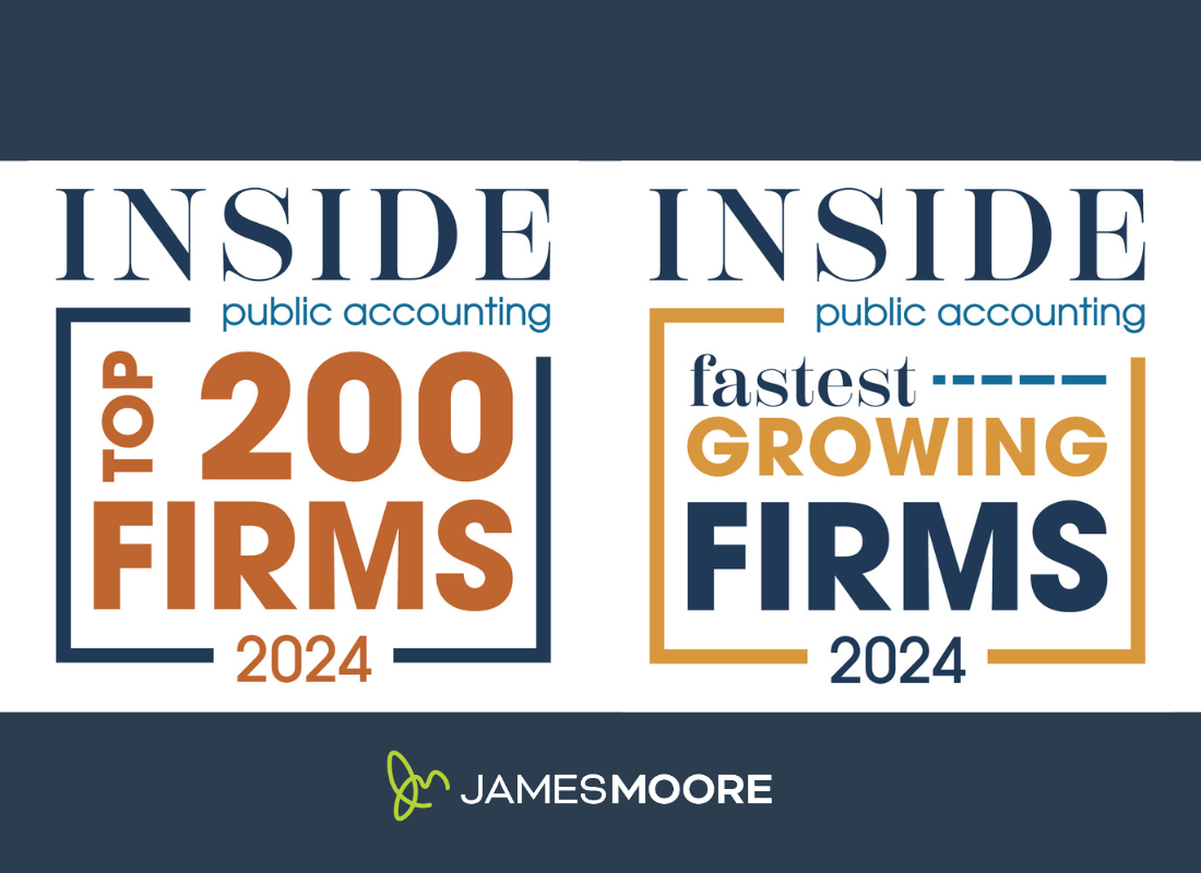 Two logos on a navy blue background that say, "Inside Public Accounting: Top 200 Firms 2024" and "Inside Public Accounting: Fastest Growing Firms 2024."