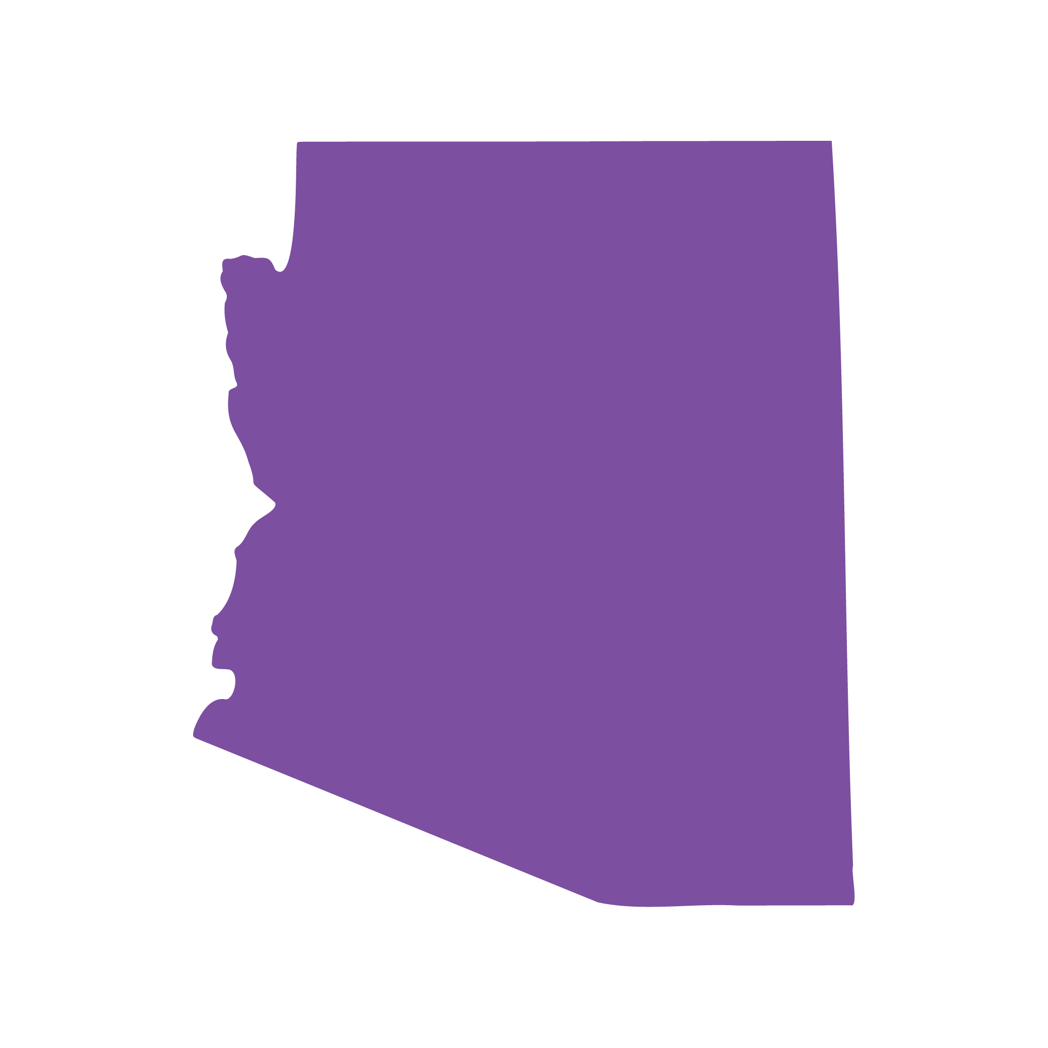 State-Outline_Arizona State outline of Arizona