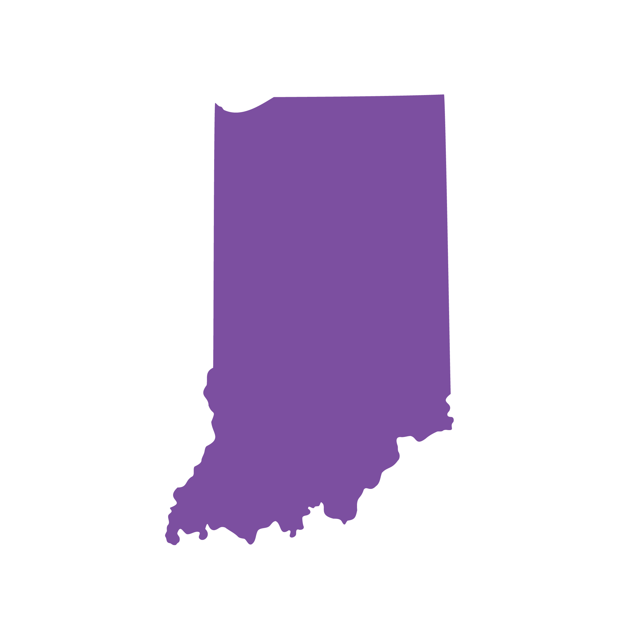 State-Outline_Indiana State outline of Indiana