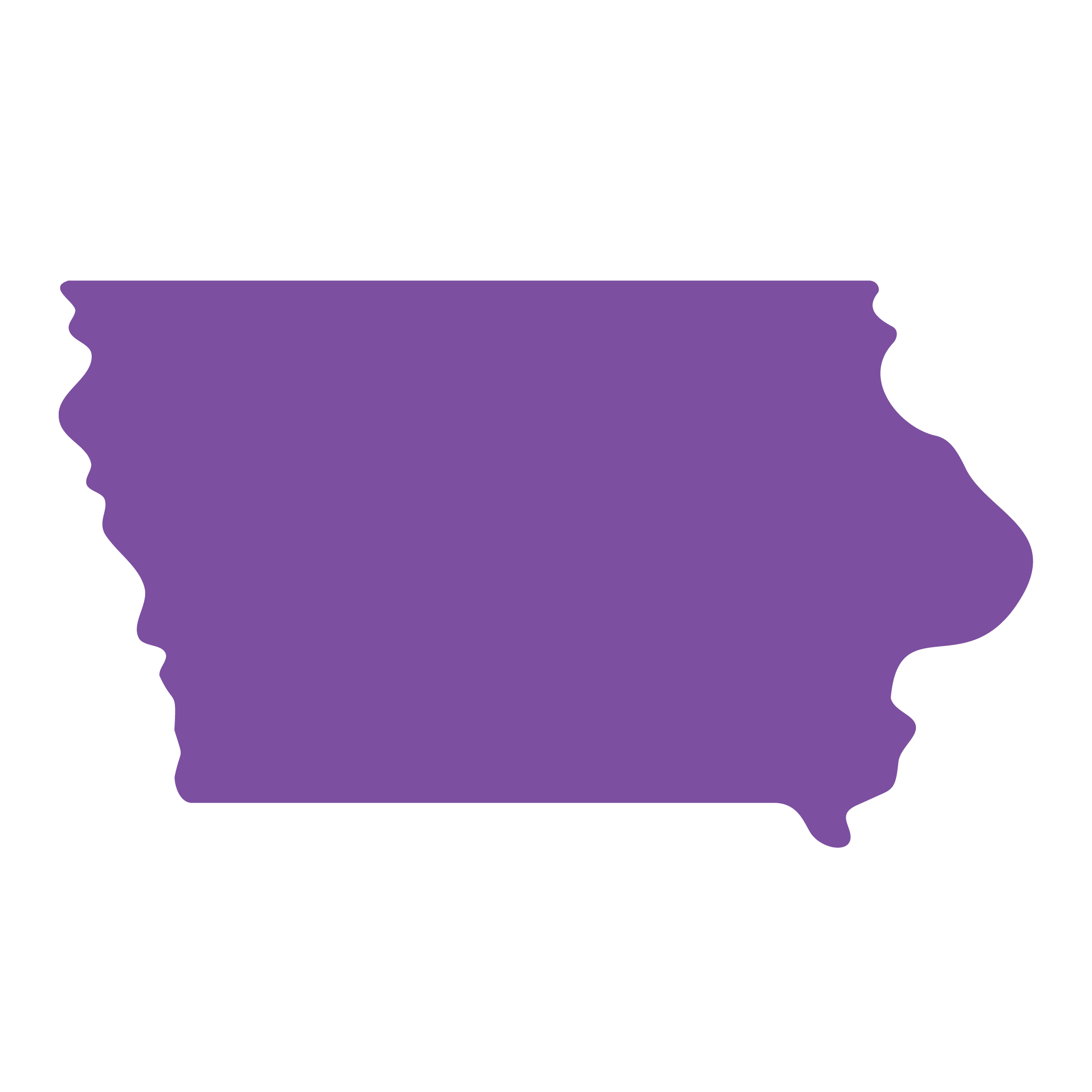 State-Outline_Iowa State outline of Iowa