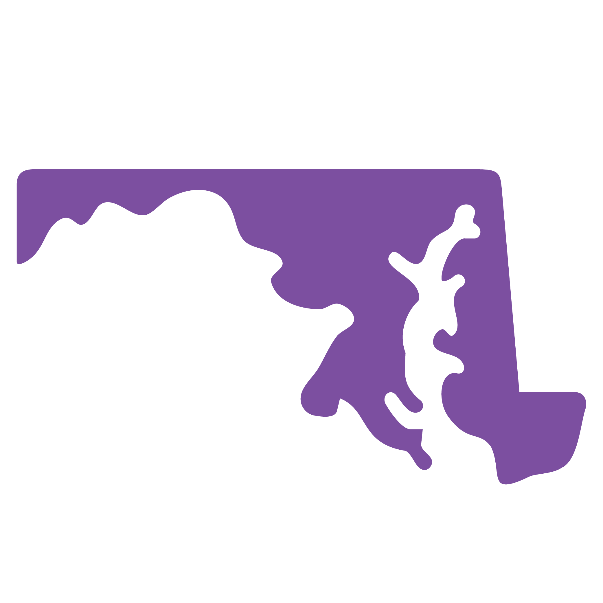 State-Outline_Maryland State outline of Maryland