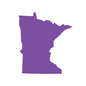 State outline of Minnesota