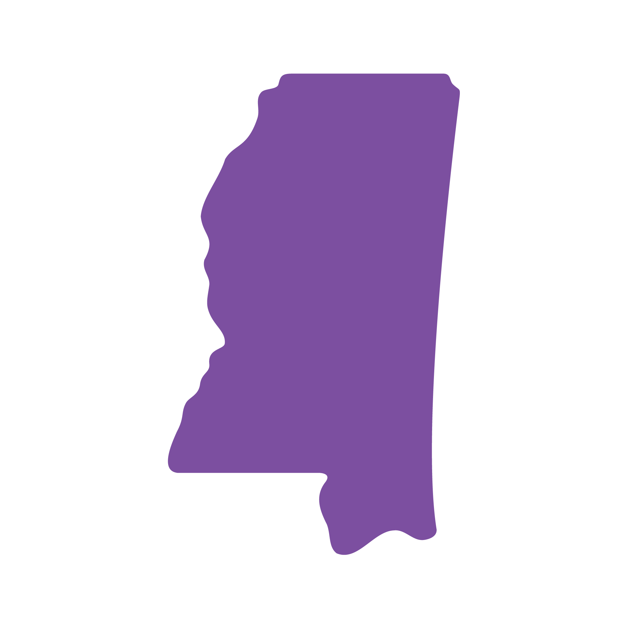 State-Outline_Mississippi State outline of Mississippi
