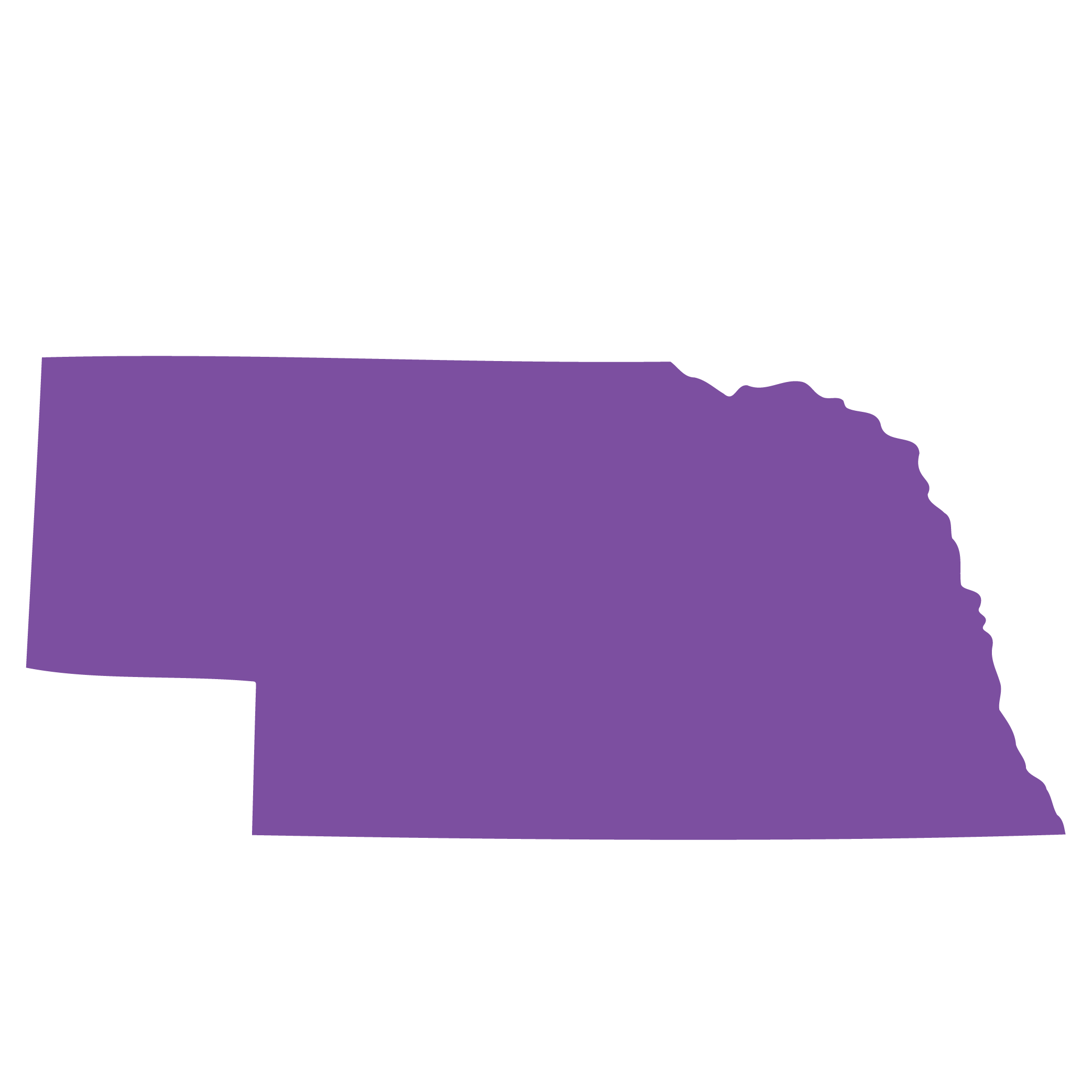 State-Outline_Nebraska State outline of Nebraska