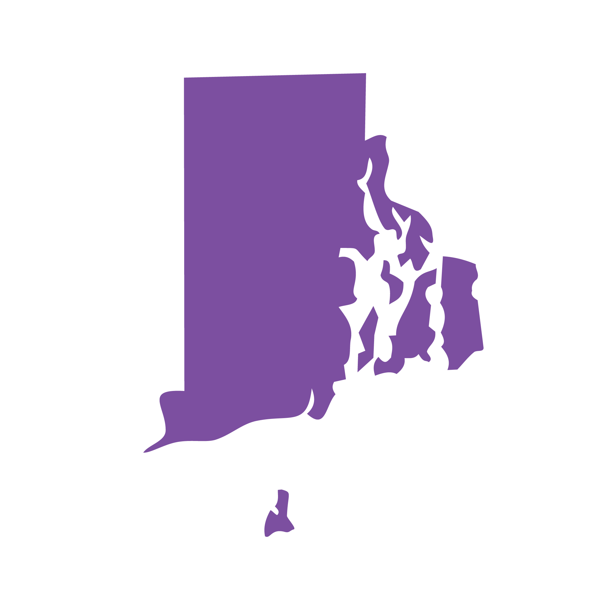 State-Outline_Rhode Island State outline of Rhode Island