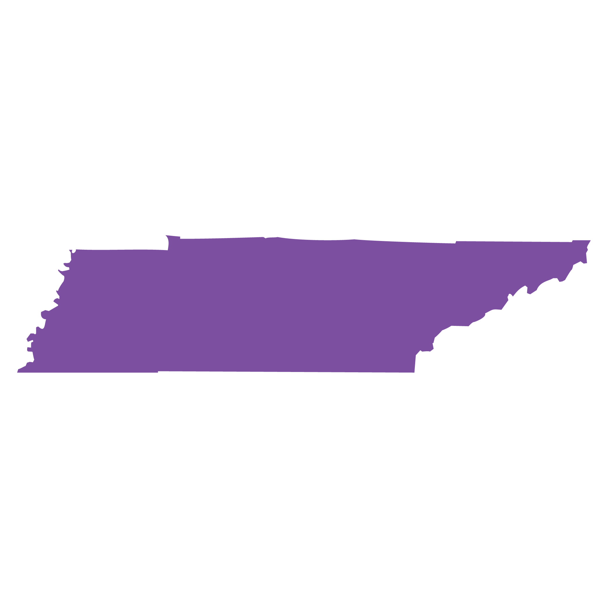 State-Outline_Tennessee State outline of Tennessee