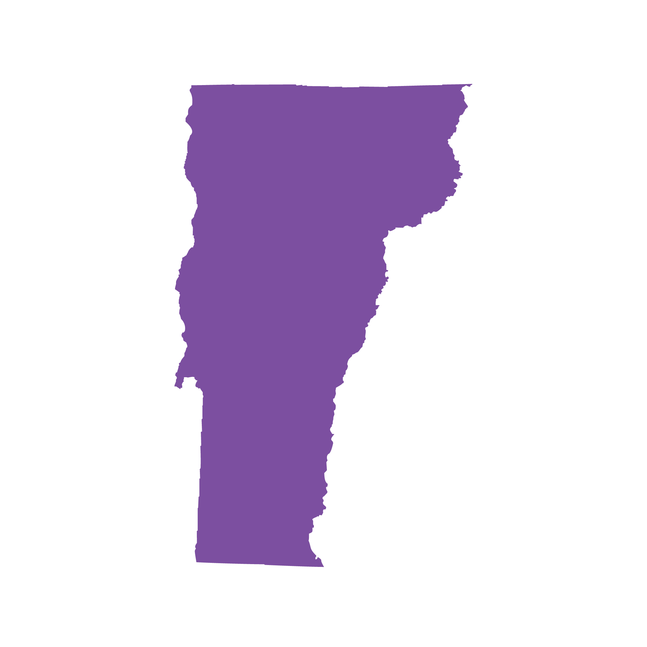 State-Outline_Vermont State outline of Vermont
