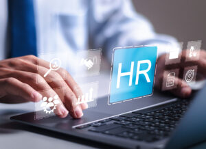 HR, Human Resources management concept. Businessman use laptop with virtual HR icon for recruitment process to work efficiently and achieve sustainable business success. team building. Data Analytics: HR’s Untapped Superpower