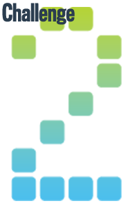 Challenge-2 Text image that states "Challenge 2". "Challenge" is in purple coloring while the "2" is in green to sky blue gradient top to bottom.