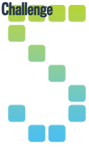 Challenge-5 Text image that states "Challenge 5". "Challenge" is in purple coloring while the "5" is in green to sky blue gradient top to bottom.