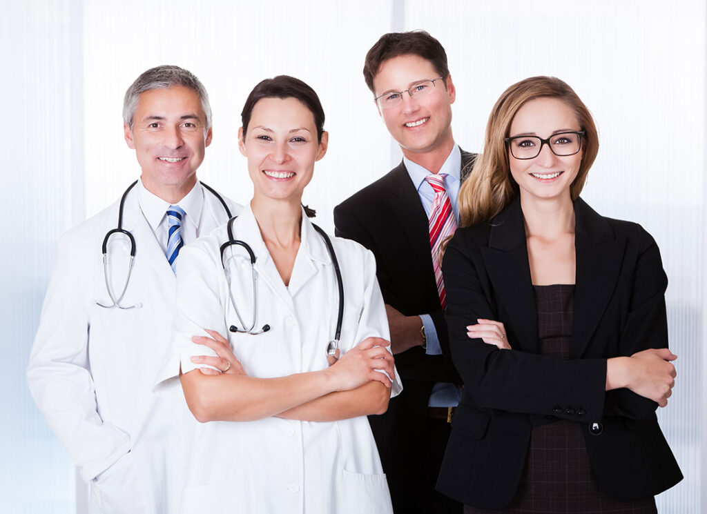 Medical practice staff group photo