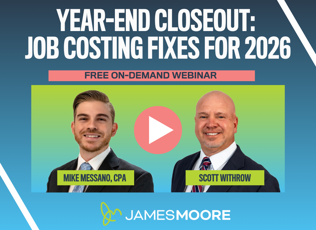 Year-End Closeout: Job Costing Fixes for 2026