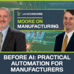 Headshots of Mike Sibley and Kevin Golden over a manufacturing and technology themed background.