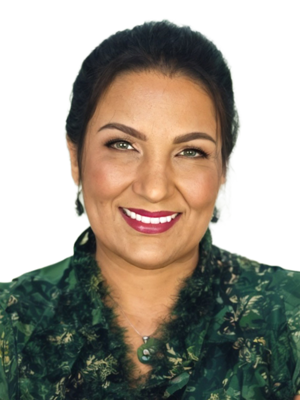 Jennifer Stratton With Blue Gradient Background