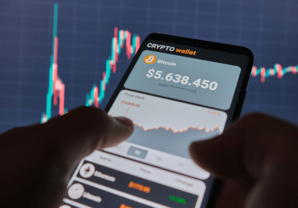 Crypto Donations featured image 1100 x 800 (53) A cell phone displaying a cryptocurrency wallet that shows the amount of crypto in the wallet.